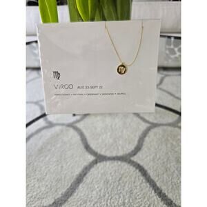 Wishbonne Zodiac 14K Gold Dipped Necklace Virgo New